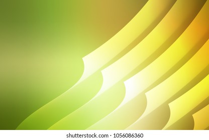 Light Green, Red vector cover with stright stripes. Lines on blurred abstract background with gradient. Best design for your ad, poster, banner.