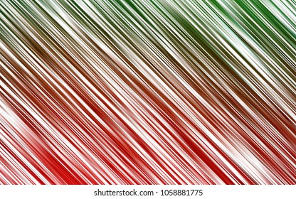 Light Green, Red vector cover with long lines. Decorative shining illustration with lines on abstract template. The pattern can be used as ads, poster, banner for commercial.