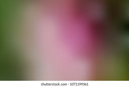 Light Green, Red vector cover with spots. Blurred decorative design in abstract style with bubbles. Pattern can be used for ads, leaflets.