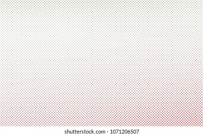 Light Green, Red vector  cover with spots. Glitter abstract illustration with blurred drops of rain. Beautiful design for your business natural advert.