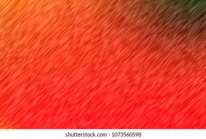 Light Green, Red vector cover with long lines. Blurred decorative design in simple style with lines. The template can be used as a background.