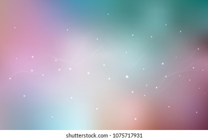 Light Green, Red vector cover with spots. Abstract illustration with colored bubbles in nature style. Completely new template for your brand book.