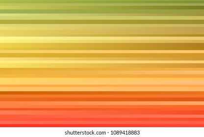 Light Green, Red vector cover with long lines. Glitter abstract illustration with colored sticks. The pattern can be used as ads, poster, banner for commercial.