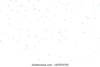 Light Green, Red vector  cover with spots. Blurred decorative design in abstract style with bubbles. The pattern can be used for beautiful websites.