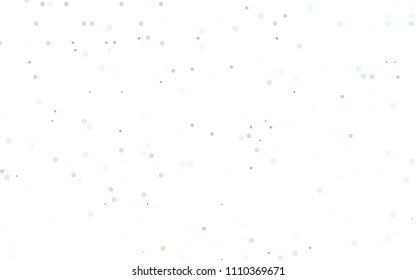 Light Green, Red vector  cover with spots. Beautiful colored illustration with blurred circles in nature style. Beautiful design for your business natural advert.