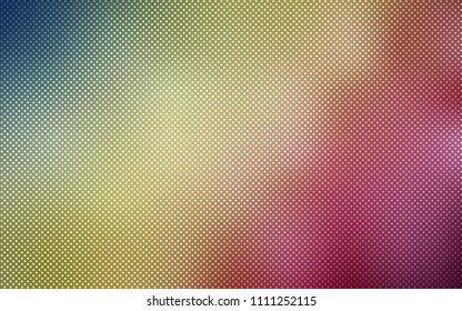 Light Green, Red vector cover with spots. Glitter abstract illustration with blurred drops of rain. Pattern can be used for futuristic ad, booklets.