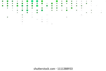Light Green, Red vector  cover with spots. Beautiful colored illustration with blurred circles in nature style. The pattern can be used for ads, leaflets of liquid.