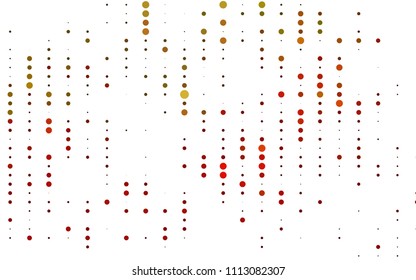 Light Green, Red vector  cover with spots. Illustration with set of shining colorful abstract circles. New design for ad, poster, banner of your website.