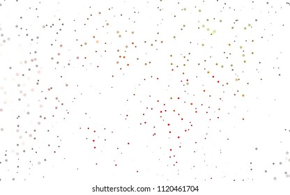 Light Green, Red vector  cover with spots. Abstract illustration with colored bubbles in nature style. Completely new template for your brand book.