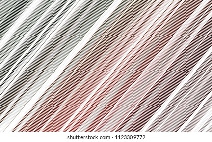 Light Green, Red vector cover with long lines. Shining colored illustration with narrow lines. Best design for your ad, poster, banner.