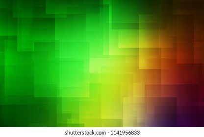 Light Green, Red vector cover with stright stripes. Decorative shining illustration with lines on abstract template. Template for your beautiful backgrounds.
