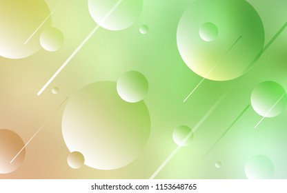 Light Green, Red vector cover with spots. Illustration with set of shining colorful abstract circles. Pattern can be used as texture of wallpapers.