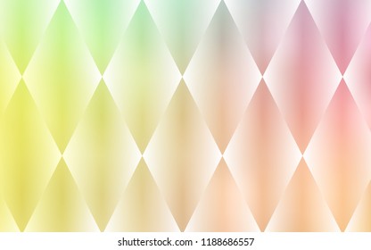 Light Green, Red vector cover in polygonal style. Modern abstract illustration with colorful rectangles. Modern template for your landing page.