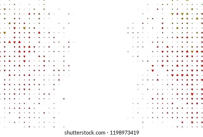 Light Green, Red vector cover in polygonal style. Decorative design in abstract style with triangles. Pattern can be used for websites.