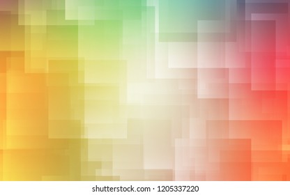 Light Green, Red vector cover with stright stripes. Lines on blurred abstract background with gradient. Best design for your ad, poster, banner.
