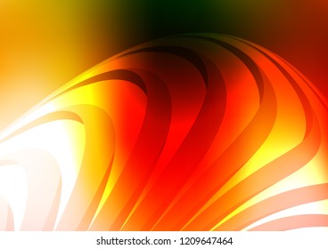 Light Green, Red vector cover with long lines. Modern geometrical abstract illustration with staves. Best design for your ad, poster, banner.