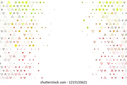 Light Green, Red vector cover in polygonal style. Modern abstract illustration with colorful triangles. Template for wallpapers.