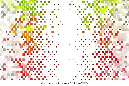 Light Green, Red vector cover in polygonal style. Rectangles on abstract background with colorful gradient. Best design for your ad, poster, banner.