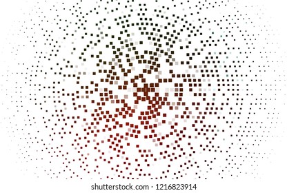Light Green, Red vector cover in polygonal style. Modern abstract illustration with colorful rectangles. The template can be used as a background.