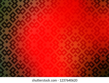 Light Green, Red vector cover in polygonal style. Rectangles on abstract background with colorful gradient. Pattern can be used for websites.