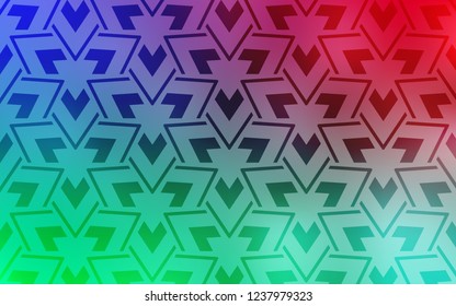 Light Green, Red vector cover with polygonal style. Beautiful illustration with triangles in nature style. Modern template for landing page.