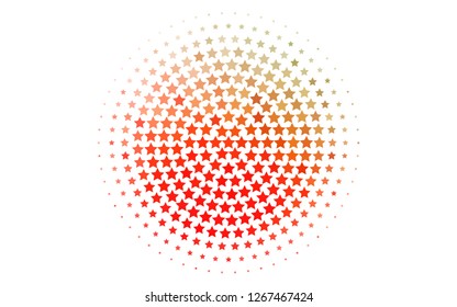 Light Green, Red vector cover with small and big stars. Blurred decorative design in simple style with stars. The pattern can be used for wrapping gifts.