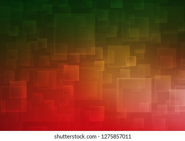 Light Green, Red vector cover in polygonal style. Rectangles on abstract background with colorful gradient. Pattern for busines ad, booklets, leaflets