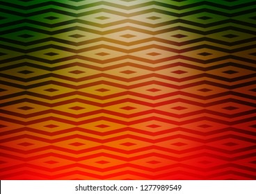 Light Green, Red vector cover in polygonal style. Modern abstract illustration with colorful triangles. Pattern for busines ad, booklets, leaflets