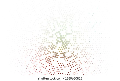 Light Green, Red vector cover in polygonal style. Decorative design in abstract style with rectangles. Pattern for busines ad, booklets, leaflets