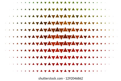 Light Green, Red vector cover in polygonal style. Modern abstract illustration with colorful triangles. Modern template for your landing page.