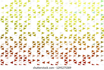Light Green, Red vector cover in polygonal style. Beautiful illustration with triangles in nature style. Best design for your ad, poster, banner.