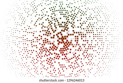 Light Green, Red vector cover in polygonal style. Abstract gradient illustration with rectangles. Modern template for your landing page.