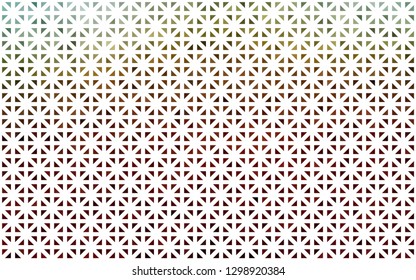 Light Green, Red vector cover in polygonal style. Modern abstract illustration with colorful triangles. Pattern can be used for websites.