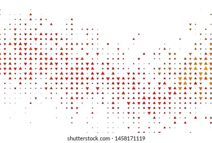 Light Green, Red vector cover in polygonal style. Decorative design in abstract style with triangles. Pattern for commercials.