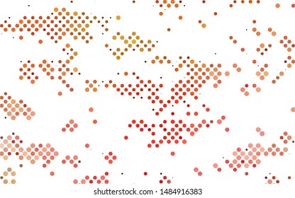 Light Green, Red vector cover with spots. Blurred bubbles on abstract background with colorful gradient. Pattern for beautiful websites.