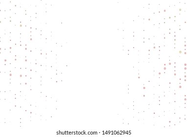 Light Green, Red vector cover with polygonal style. Beautiful illustration with rectangles and squares. Pattern for busines booklets, leaflets.