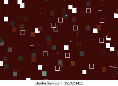 Light Green, Red vector cover with polygonal style. Modern abstract illustration with colorful rectangles. Best design for your ad, poster, banner.