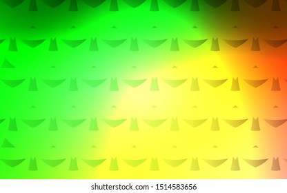 Light Green, Red vector cover in polygonal style. Glitter abstract illustration with rectangular shapes. Pattern can be used for websites.