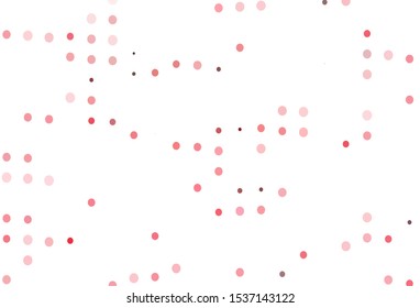 Light Green, Red vector cover with spots. Blurred bubbles on abstract background with colorful gradient. Design for posters, banners.