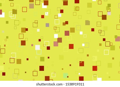 Light Green, Red vector cover with polygonal style. Beautiful illustration with rectangles and squares. Pattern for websites, landing pages.