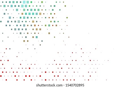 Light Green, Red vector cover in polygonal style. Beautiful illustration with rectangles and squares. Smart design for your business advert.