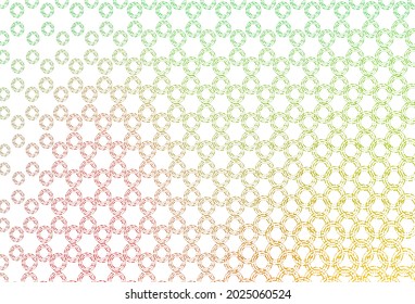 Light green, red vector cover with spots. Blurred bubbles on abstract background with colorful gradient. Completely new template for your brand book.