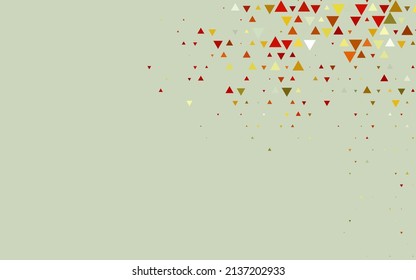 Light Green, Red vector cover in polygonal style. Abstract gradient illustration with triangles. Best design for your ad, poster, banner.