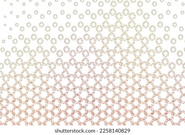 Light green, red vector cover with spots. Glitter abstract illustration with blurred drops of rain. Design for posters, banners.