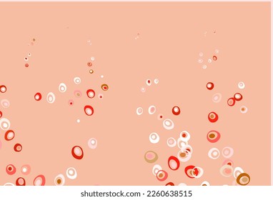 Light Green, Red vector cover with spots. Abstract illustration with colored bubbles in nature style. Design for business adverts.