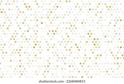 Light Green, Red vector cover with set of hexagons. Illustration of colored hexagons on white surface. Pattern can for your ad, booklets.
