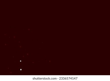 Light Green, Red vector cover with symbols of gamble. Illustration with set of hearts, spades, clubs, diamonds. Pattern for ads of parties, events in Vegas.