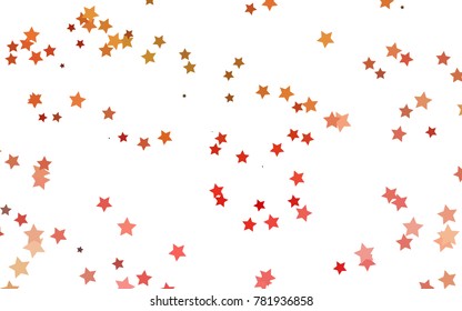 Light Green, Red vector cover with small and big stars. Blurred decorative design in simple style with stars. Smart design for your business advert.