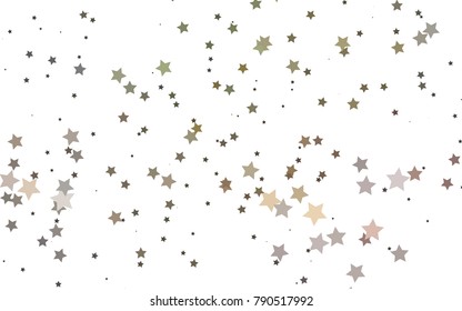 Light Green, Red vector cover with small and big stars. Decorative shining illustration with stars on abstract template. The pattern can be used for new year ad, booklets.