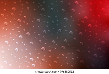 Light Green, Red vector cover with spots. Illustration with set of shining colorful abstract circles. The pattern can be used for aqua ad, booklets.